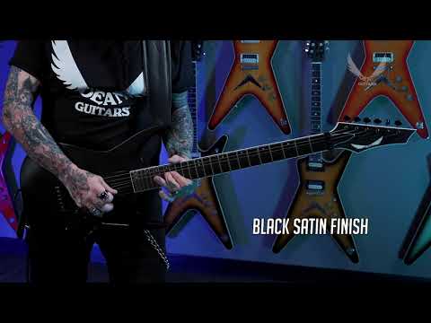 Dean Exile Select Floyd Fluence Guitar, Ebony Fretboard, Black Satin, EXILE F FL BKS image 20