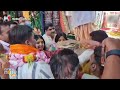 SP Leader Dimple Yadav Offers Prayers at Banke Bihari Temple, in Vrindavan, Mathura - Video