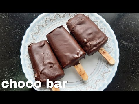 Choco bar ice cream recipe|No condensed milk,cream,egg|syed firdos ali recipes