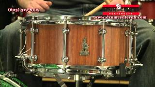Video thumbnail for Brady Jarrah Block Snare Drum - 14x6.5 - Natural Satin by Drum Center of Portsmouth
