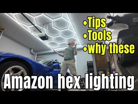 DON'T BUY AMAZON Garage Lights Until You See THIS! (FERUERW Hexagon 86400LM Test)