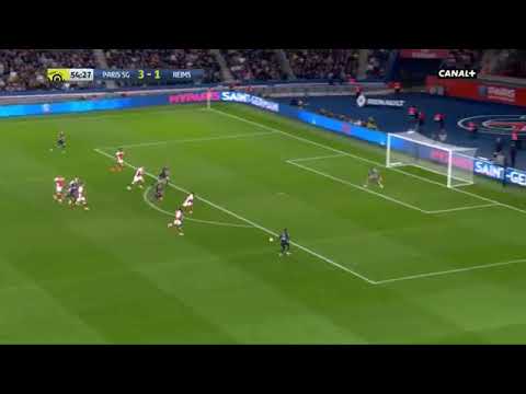 Thomas Meunier Goal Paris Saint Germain vs Stade de Reims 4-1