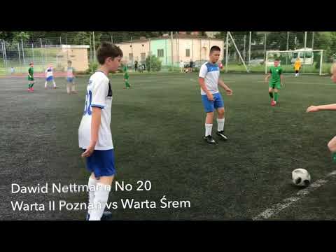 Midfielder Skills - Dawid Nettmann No 20 Warta II Poznań vs Warta Śrem