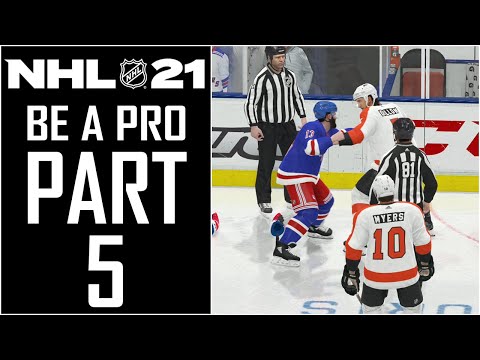 NHL 21 - Be A Pro Career - Walkthrough - Part 5 - "First Fight, First Goal (Pre-Season Week 1)"