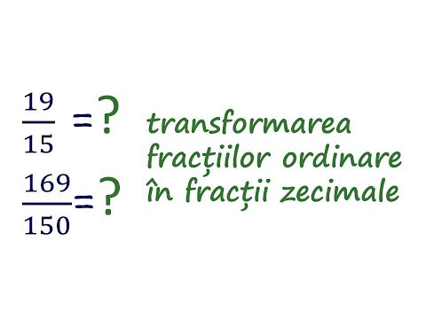 LECȚIA 7. Transformarea fracțiilor ordinare în fracții zecimale | Clasa a V-a