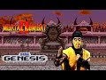 Mortal Kombat II Sega Genesis Scorpion Playthrough HD RetroGameUp