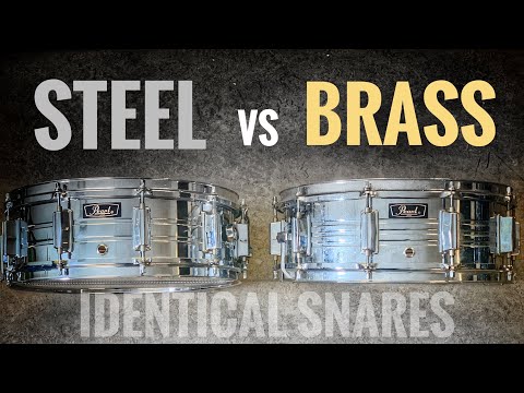 Brass Vs Steel SNARE DRUM on IDENTICAL SNARES!