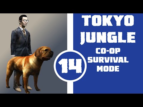 Let's Play Tokyo Jungle Co-op (Survival Mode) Part 14 - Boy and His Dog #2 (Tosa and Office Worker)