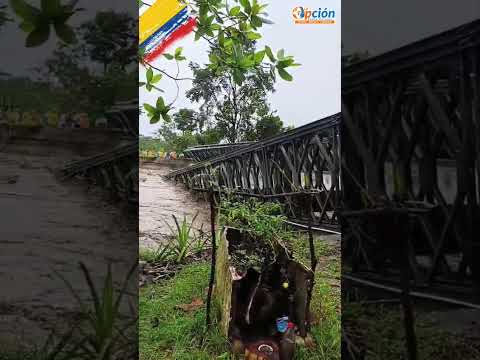 Se desplomó el puente metálico sobre el río Bojabá en #saravena
