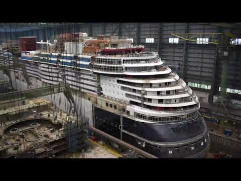 Disney Wish Construction Time Lapse - Meyer Werft Shipyard