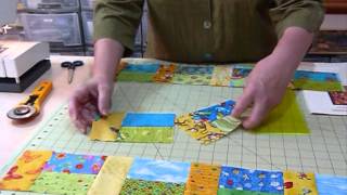 How to make a Rectangles Block using 5" squares - Quilting Tips & echniques 047