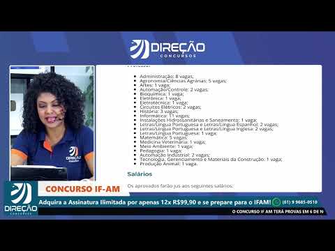 Concurso IFAM  análise do edital 2022 Publicado! Com Jaqueline Santos