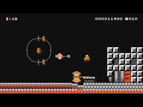 Mario Maker   Mario's Blazing Lava Speedrun Level by GdaTyler
