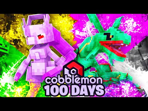 100 Days in Cobblemon with Legendary Pokemon!!