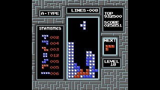 NES classic tetris: 900K+ high score