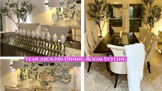 Dining Room Clean With Me And Styling | Year Around Dining Room Decorating Ideas