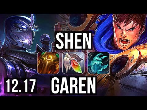SHEN vs GAREN (TOP) | 4/1/17, Rank 6 Shen, 500+ games | EUW Challenger | 12.17