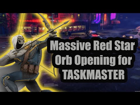 Massive Red Star Orb Opening for Taskmaster! $100 Plus Elite 4 & 5!