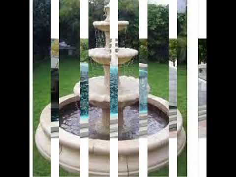 Natural civil type and frp outdoor waterfall fountain