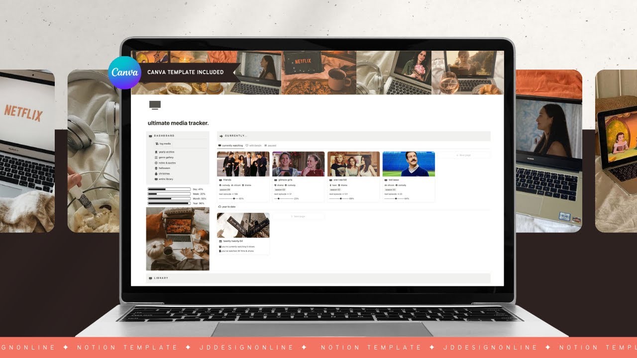 🍿 how to track movies & shows in one simple notion dashboard (genre lists, yearly stats & more) 📺✨