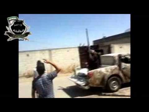 التصدي للطيران الحربي في قرية الدار الكبيرة من قبل كتيبة العزة بالله في ريف حمص الشمالي