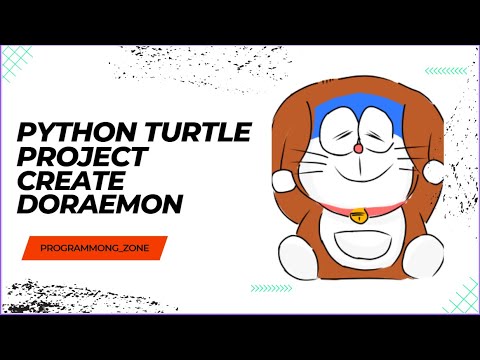 Create Doraemon Using Python Full Tutorial With Code Learn Graphics In Python Avijit Roy