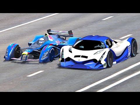 Devel Sixteen vs Red Bull X2010 - Drag Race 2 KM