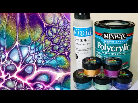 (23) Mixing Sheleeart Bloom Technique Pouring Medium/ColourArte Pigment/Fluid Art/フルイドアート/混ぜ方