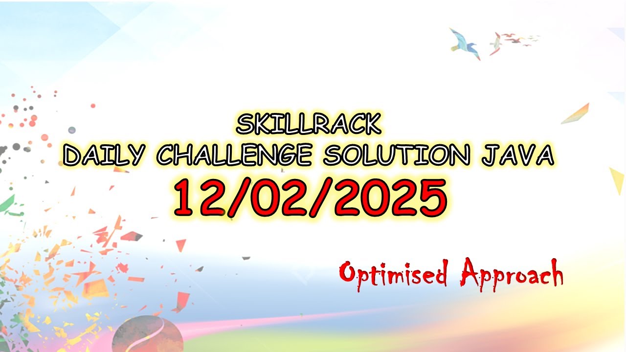 SkillRack Daily Challenge Java Solution | 12/02/2025 #skillrack #coderack