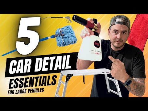 HOW TO WASH LARGE TRUCKS AND SUV'S EASY! 5 MUST HAVE CAR WASH ITEMS