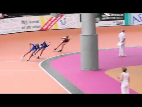 arena geisingen EC Inline Speed Skating 2014 day 2 JunB men 500m track quarter finals