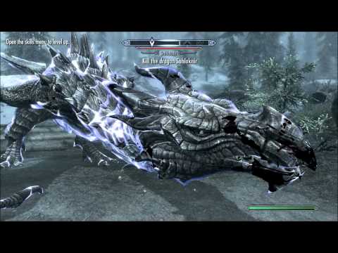 The Elder Scrolls V: Skyrim - Killing a dragon - Sahloknir