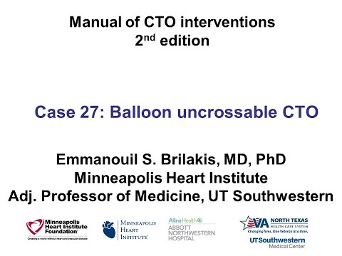 Case 27: Manual of coronary CTO interventions - Carlino for balloon uncrossable CTO