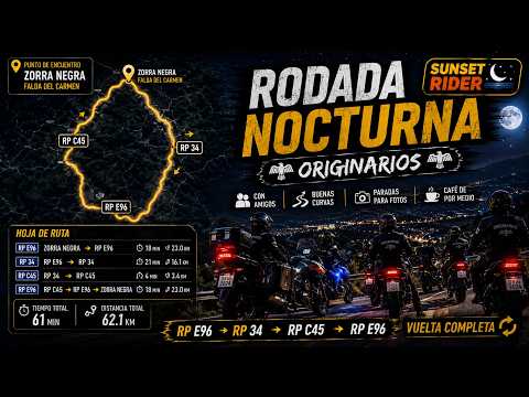 ZT703F Night Ride -Rodada nocturna con el grupo Originarios