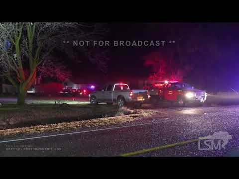 02-26-2023 Mangum to Hobart OK - Tornado Damage-Power goes out in Town-Tornado Sirens-Hail