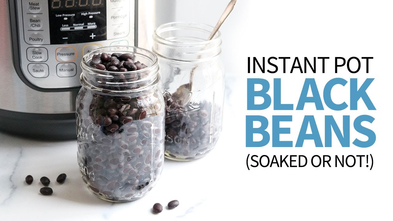 Instant Pot Black Beans (No Soaking Required!)