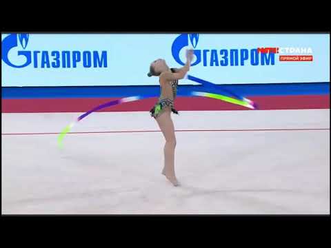 Dariia Sergaeva Ribbon Q   Junior World Championship Moscow 2019