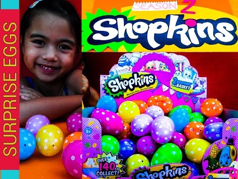 Shopkins Surprise Eggs Season2 Huevos Sorpresa Itlog na may Lamang Shopkins l Kids Balloons and Toys Video