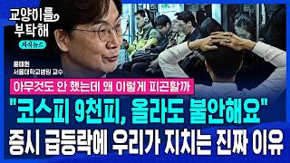 [지식뉴스] "올라도 불안" 공포지수 역대 최고..불안이 너무 커지면 뇌기능 떨어진다, 증시 급등락에 우리가 자꾸 지치는 진짜 이유 (ft.윤대현 교수) / 교양이를 부탁해