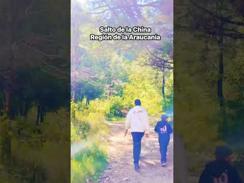 Salto de la China #pucón #chile #vacaciones #araucania #cascada