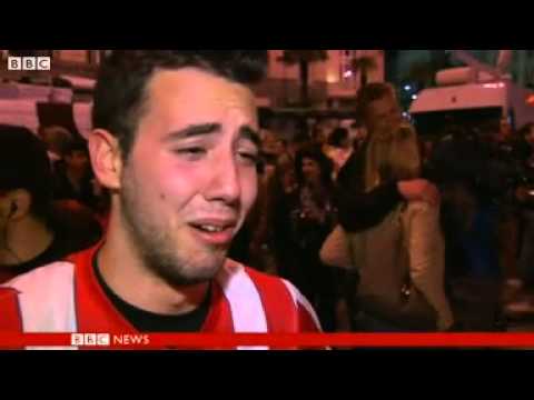 Violent clashes following Spanish Cup Final