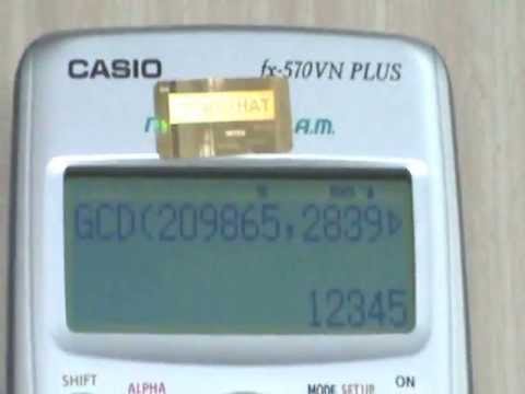 Tìm UCLN và BCNN trên máy tính CASIO fx ... - Logo Cung Cấp