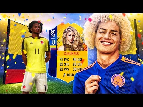 85 INFORM CUADRADO AND JAMECITO! THE BEST COLOMBIAN SQUAD! FIFA 18 ULTIMATE TEAM
