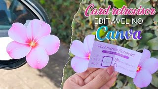 Card retrovisor editável no Canva - um arquivo de sucesso 🩷