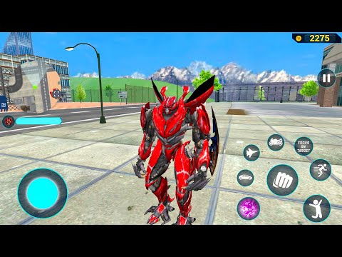 Jet Bike Car Transformation Game 2026 New Mega Red Robot - Android Gameplay