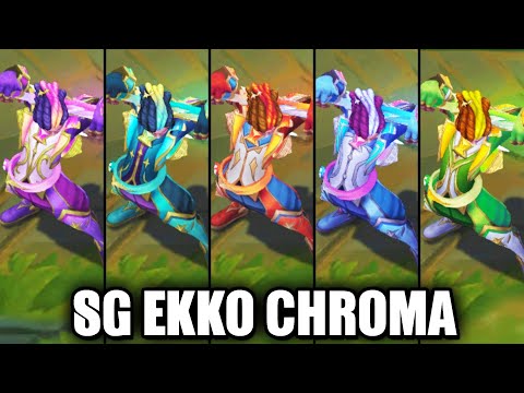 All Star Guardian Ekko Chroma Skins Spotlight (League of Legends)