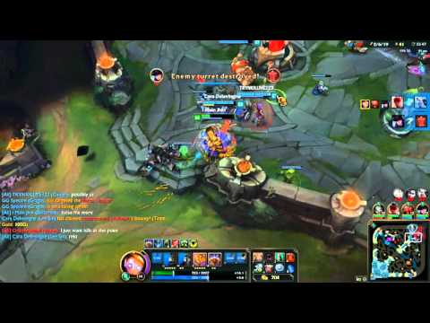 Lee Sin Kick Then Blitz Grab- Random LoL Moment