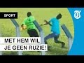 Grensrechter slaat supporter knock-out