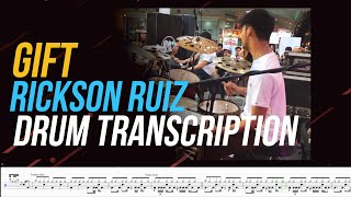 Rickson Ruiz | Gift | Drum Transcription (Drum Nation SM Muntinlupa)