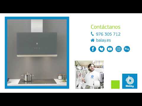 Campanas Decorativas Serie Cristal Balay | Touch Control | 3BC566GN | 3BC587GB | 3BC587GG | 3BC497GG